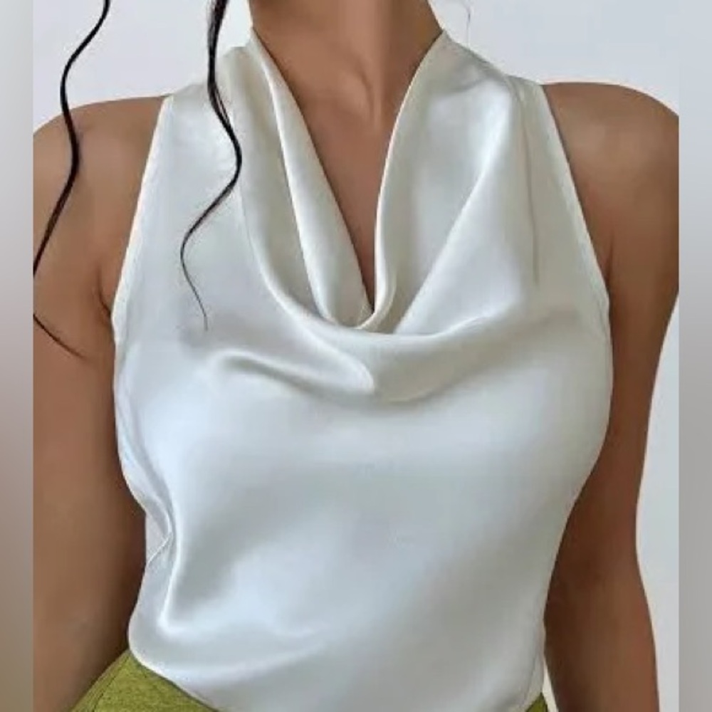 Shein white small top